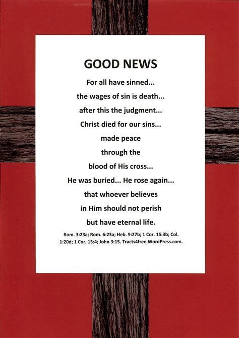 Free Printable Christian Tracts